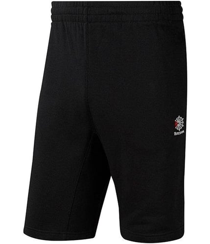Reebok Mens AC Classics Logo Athletic Workout Shorts black L