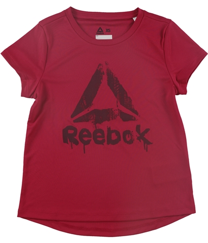 Reebok Girls WOR Drip-Look Logo Graphic T-Shirt rugros XS
