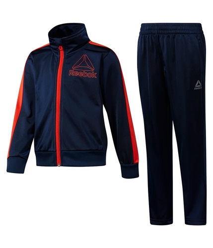 Reebok Boys Workout Ready Tracksuit 2-Piece Set Sweatsuit conavy 4T