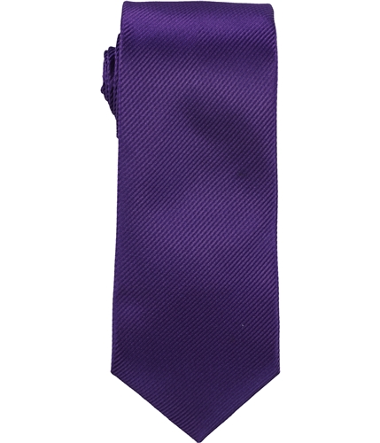 Perry Ellis Mens Textured Stripe Self-tied Necktie purple One Size