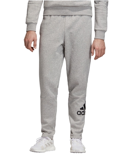 Adidas Mens Badge of Sport Athletic Sweatpants gray S/30