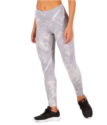 Reebok Womens Lux Bold Compression Athletic Pants gray S/27