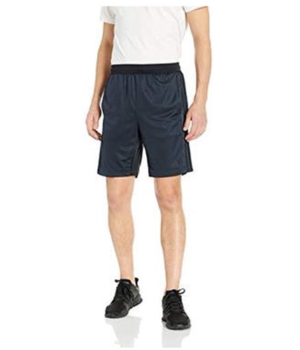Adidas Mens 3-Stripes Athletic Workout Shorts navyblack S