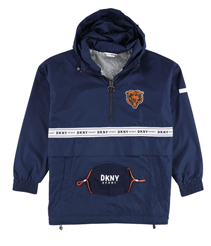 DKNY Mens Chicago Bears Windbreaker Jacket bea S