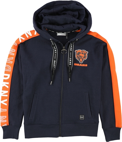 DKNY Womens Chicago Bears Hoodie Sweatshirt bea S