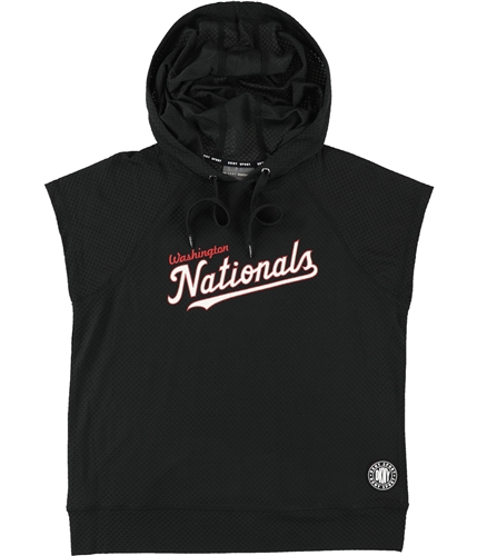 DKNY Womens Washington Nationals Hooded Graphic T-Shirt wnl S