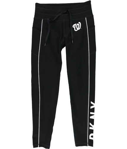 DKNY Womens Washington Nationals Compression Athletic Pants black S/25
