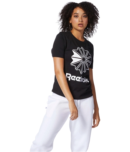 Reebok Womens Classic Graphic T-Shirt blackwhite M