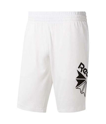 Reebok Mens Classics Athletic Workout Shorts white S
