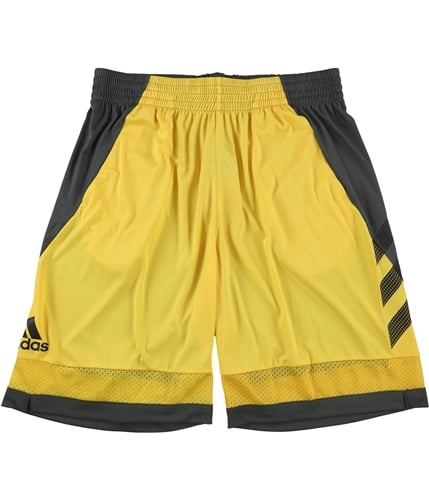 Adidas Mens Pro Bounce Athletic Workout Shorts yellow S