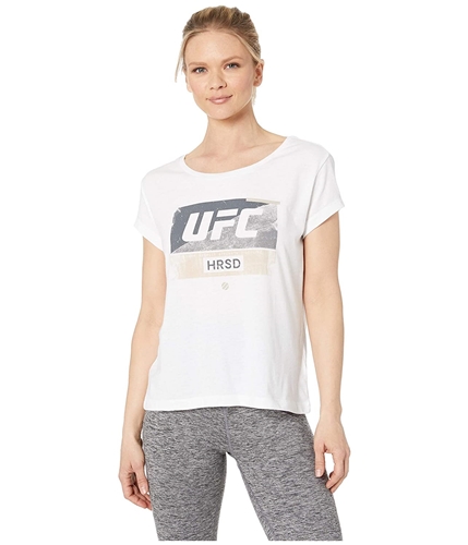 Reebok Womens UFC HRSD Graphic T-Shirt white S