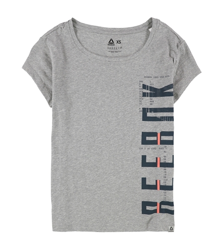 Reebok Womens Sketch Graphic T-Shirt mgreyh XS