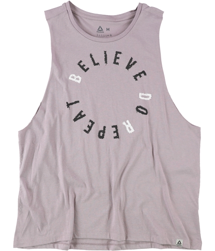 Reebok Womens Believe Muscle Tank Top lilfog XS