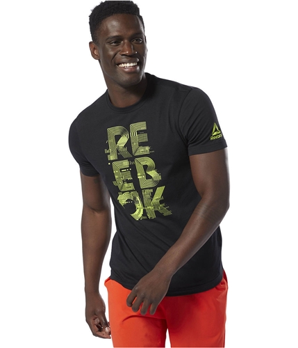 Reebok Men's Top - Black - L