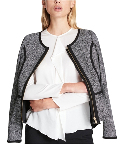 DKNY Womens Jacquard Blazer Jacket 005 14