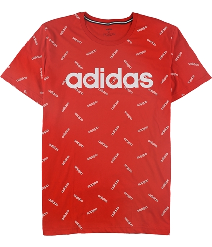 Adidas Men's T-Shirt - Red - L