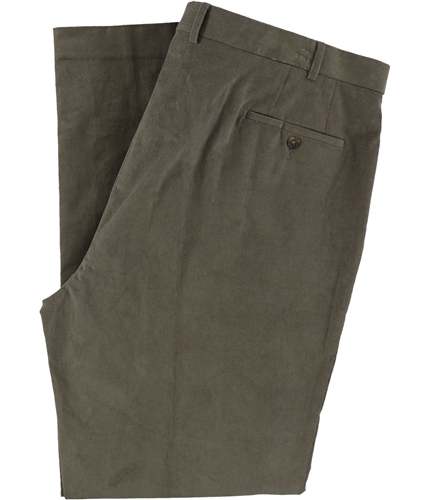 Ralph Lauren Mens Flat Front Casual Corduroy Pants taupe 46x34