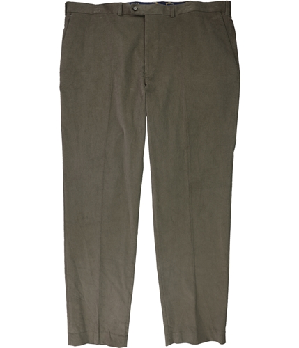 Ralph Lauren Mens Flat Front Casual Corduroy Pants taupe 46x34