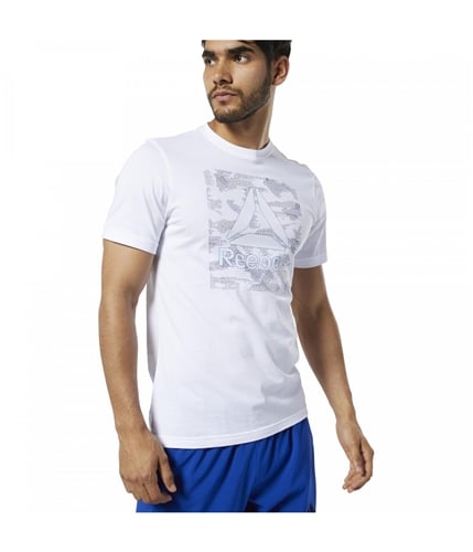 Reebok Mens Be More Human Graphic T-Shirt white S