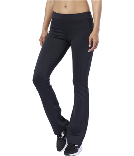Reebok Womens Solid Athletic Track Pants black XS/31
