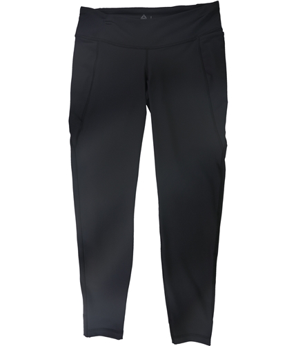 Reebok Womens Solid Compression Athletic Pants black XS/27