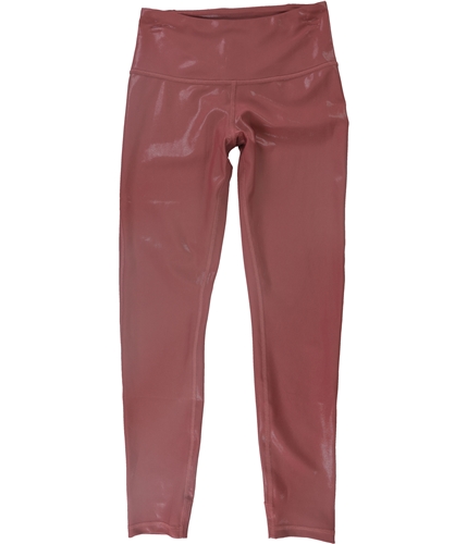 Reebok Womens Lux Metallics Compression Athletic Pants rosedust XS/27