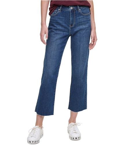 DKNY Womens Rivington Cropped Slim Fit Jeans blue 4x25