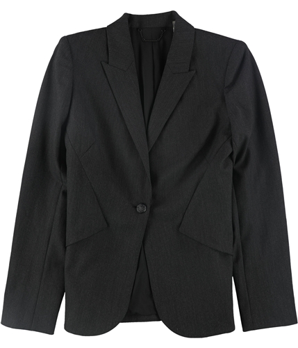 Elie Tahari Womens Allegra One Button Blazer Jacket black 10