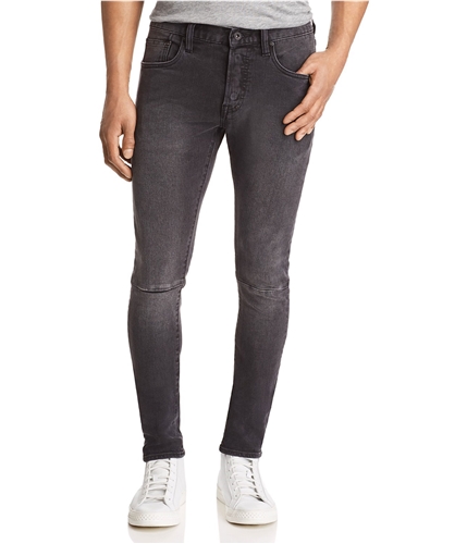 Prps Goods & Co. Mens Solid Stretch Skinny Jeans black 36x32