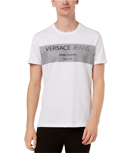 Versace Mens Man Graphic T-Shirt white S