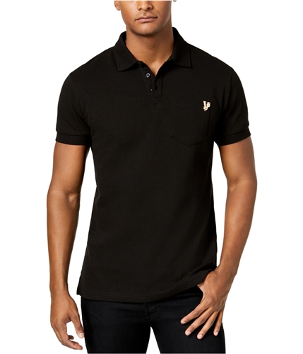 Versace Mens Logo Rugby Polo Shirt black XS