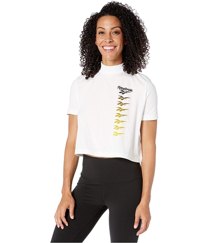 Reebok Womens Classics Vector Graphic T-Shirt white XXS