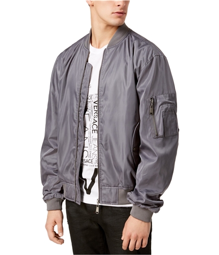 Versace Mens Couture Bomber Jacket grigio 48