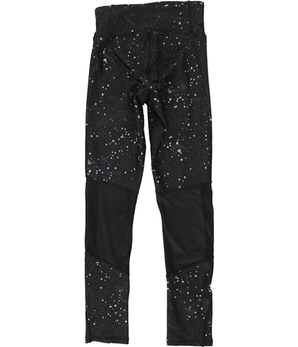Reebok Womens Speckled Compression Athletic Pants black XXS/24