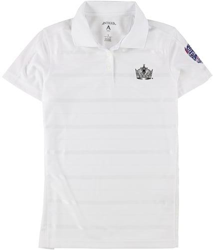 Antigua Womens LA Kings Polo Shirt white S