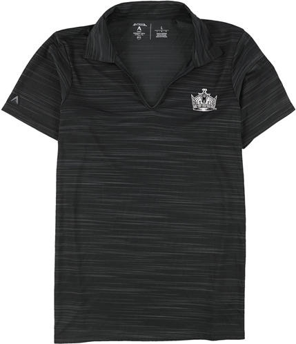Antigua Womens LA Kings Henley Shirt black L