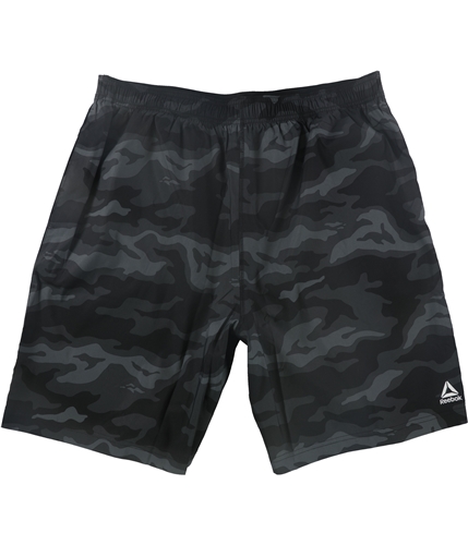Reebok Mens Graphic Athletic Workout Shorts black M