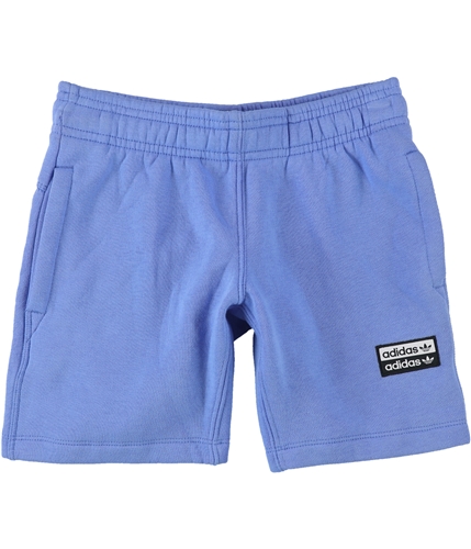 Adidas Boys Logo Athletic Workout Shorts blue M