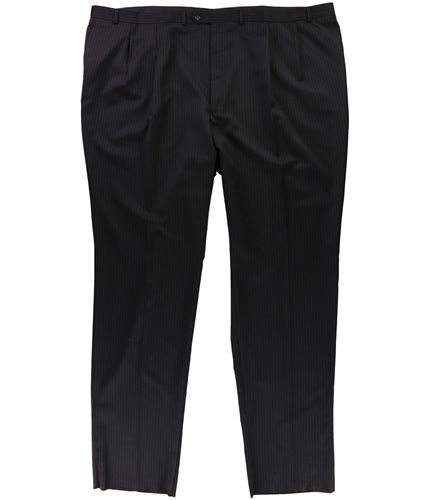 Ralph Lauren Mens Pinstripe Dress Pants Slacks black 44/Unfinished