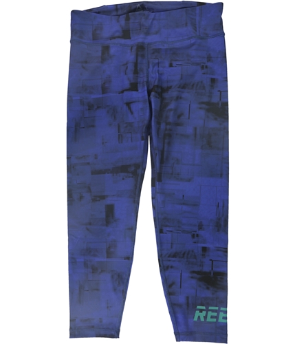 Reebok Womens MYT Allover-Print Yoga Pants cobalt XXS/24