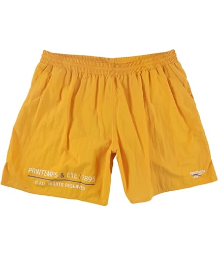 Reebok Mens Classic Athletic Workout Shorts yellow M