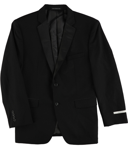 Perry Ellis Mens Slim-Fit Tuxedo Two Button Blazer Jacket black 42
