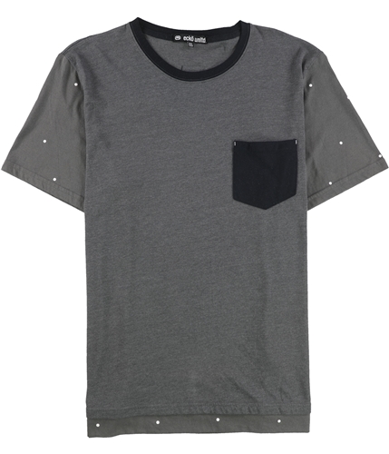 Ecko Unltd. Mens Pocket Dot Graphic T-Shirt charcoal M
