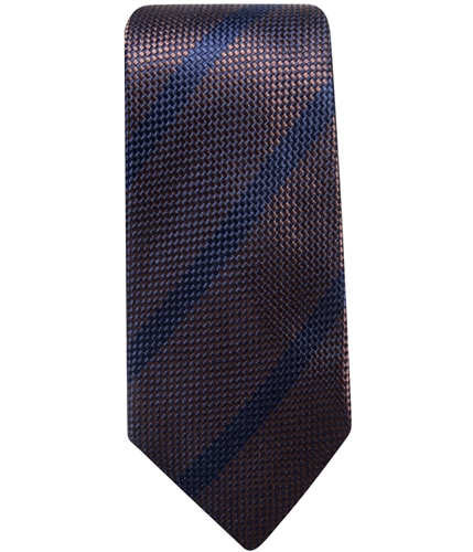 Tasso Elba Mens Stripe Self-tied Necktie navy One Size
