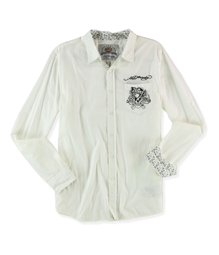 ed hardy button up shirts