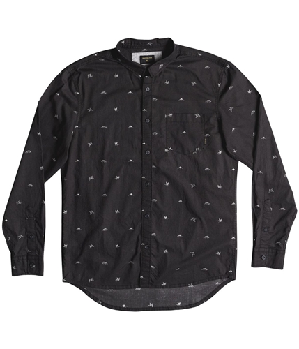 Quiksilver Mens Fuji Button Up Shirt black M