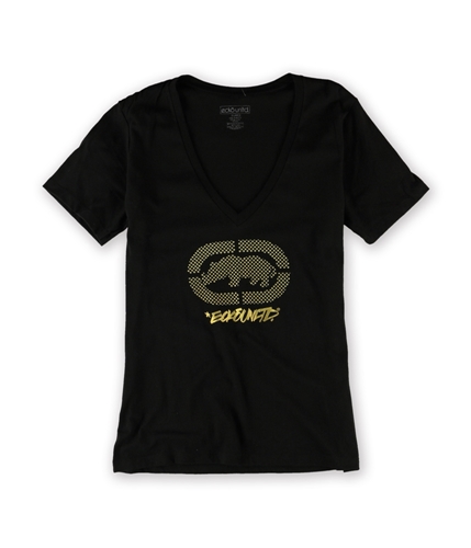 Ecko Unltd. Womens Studded Weld Graphic T-Shirt black S