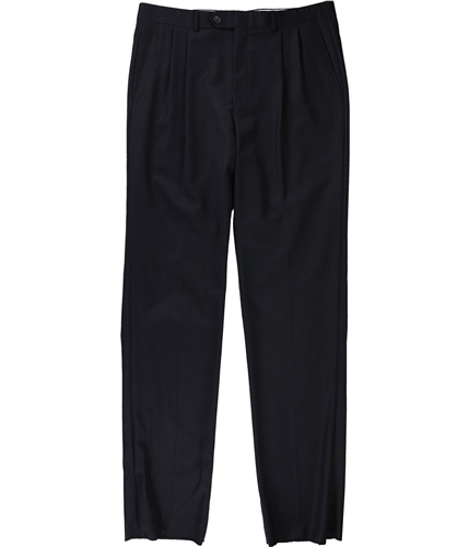 Ralph Lauren Mens Pleated Dress Pants Slacks navy 34/Unfinished