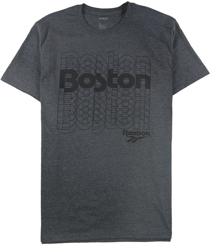 Reebok Mens Boston Graphic T-Shirt grey L