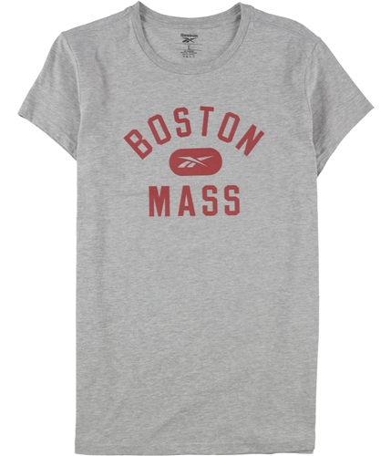 Reebok Womens Boston Mass Graphic T-Shirt gray L